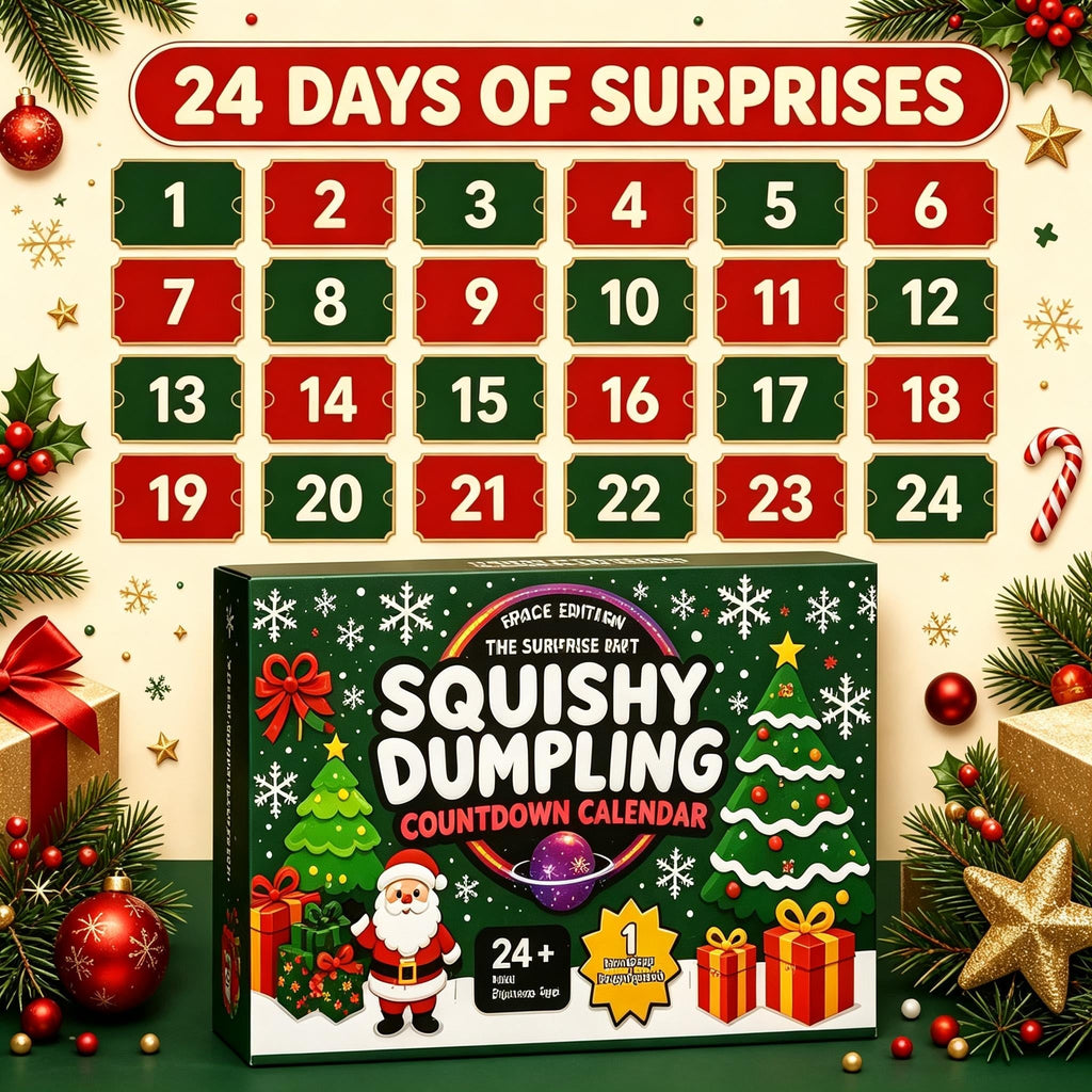 Squishy-Dumpling-Adventskalender 2026 - 24 Mini-Squishies und 1 grosse Überraschung