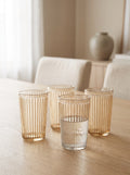 Verre Trinkgläser mit Rillenrelief - 4er-Set