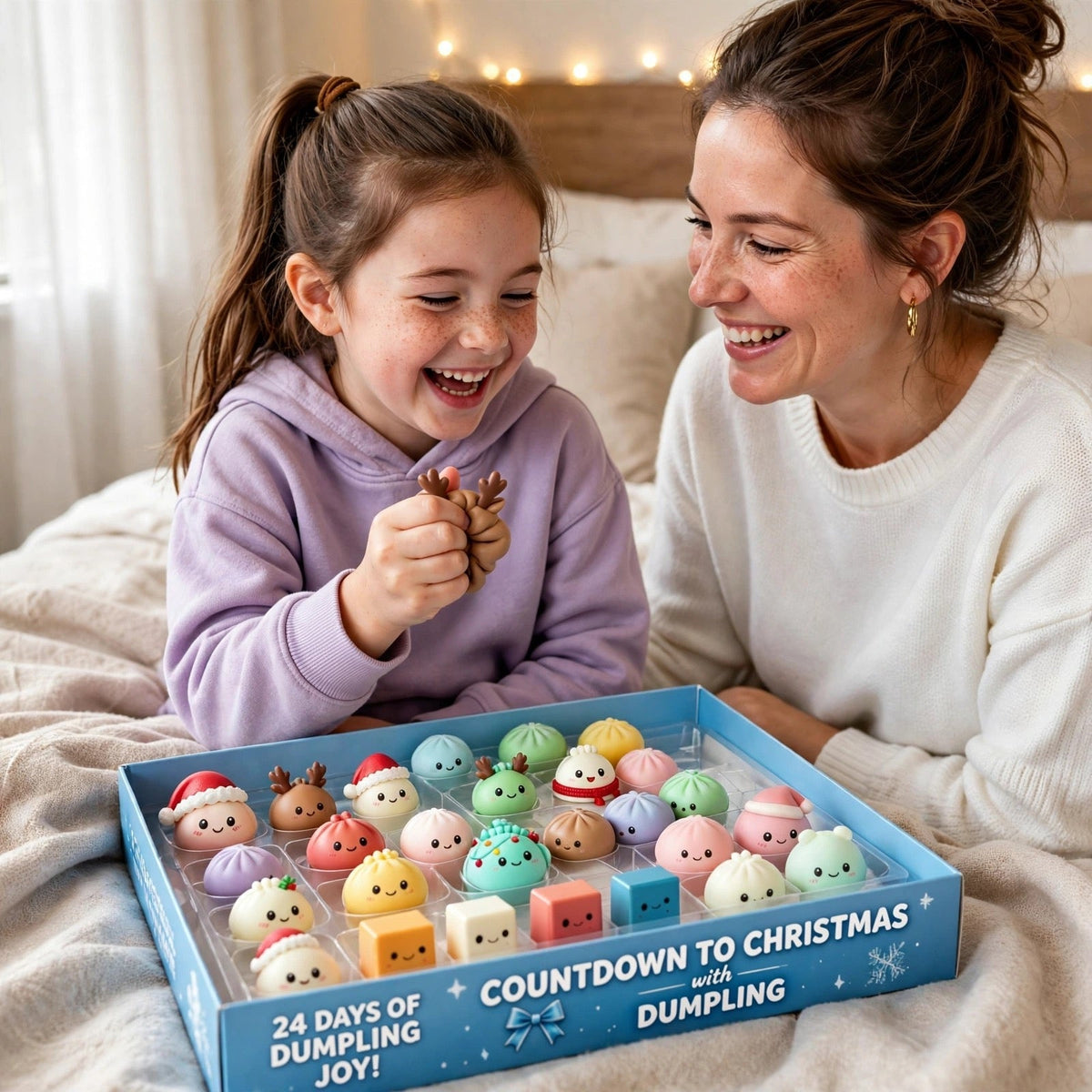 Weihnachts-Dumpling-Squishy-Adventskalender 2026 - 24 Slow-Rise-Squishies
