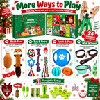 Weihnachts-Hundegeschenk-Adventskalender - 24 Spielzeuge für Hunde