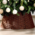 Weihnachtsbaumkragen aus geflochtenem Rattan - Rattan-Weihnachtsbaumfuss-Abdeckung