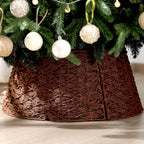 Weihnachtsbaumkragen aus geflochtenem Rattan - Rattan-Weihnachtsbaumfuss-Abdeckung