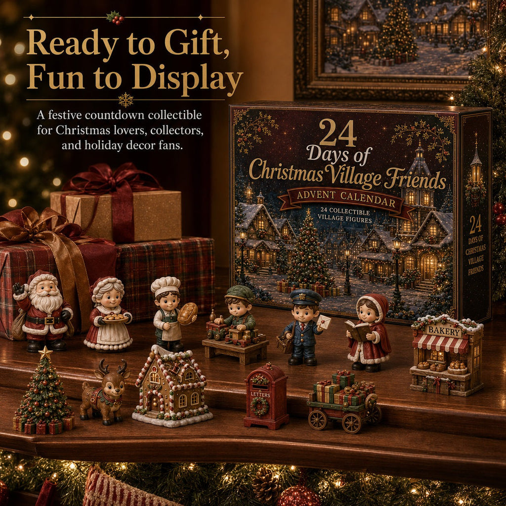 Weihnachtsdorf-Freunde-Adventskalender - 24 Miniaturen für Ihr eigenes Weihnachtsdorf