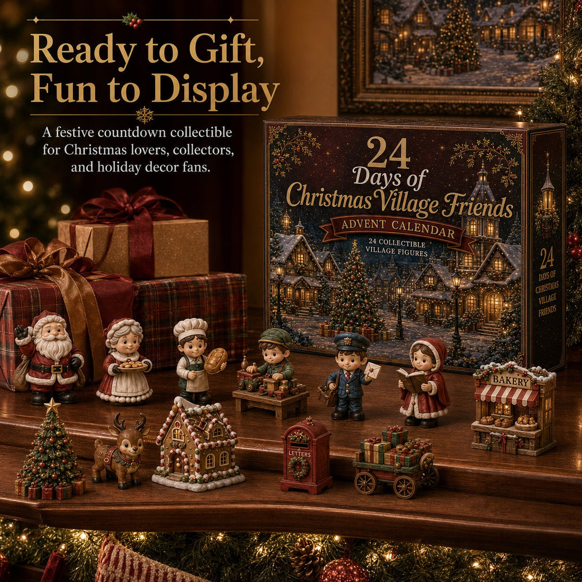 Weihnachtsdorf-Freunde-Adventskalender - 24 Miniaturen für Ihr eigenes Weihnachtsdorf