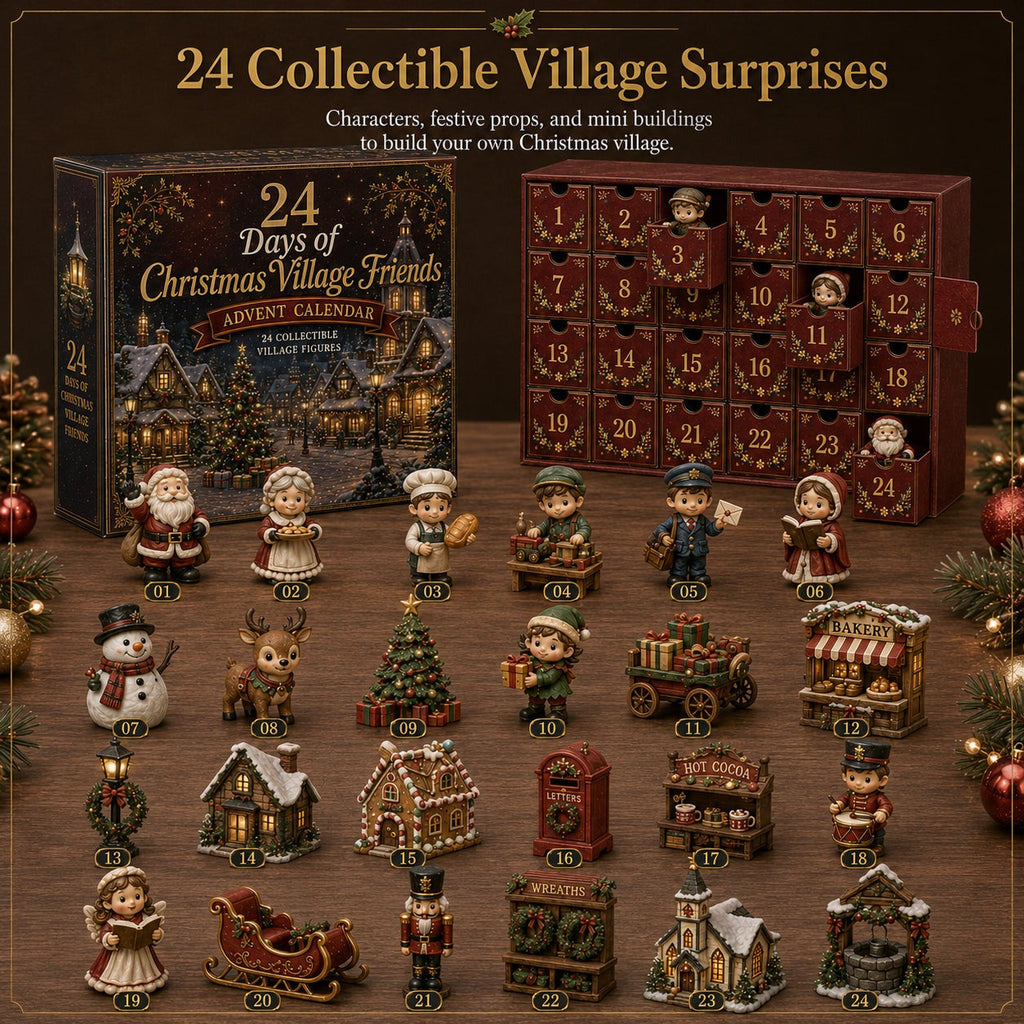 Weihnachtsdorf-Freunde-Adventskalender - 24 Miniaturen für Ihr eigenes Weihnachtsdorf
