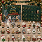 Weihnachtshasen Adventskalender 2026 – 24 Hasenfiguren