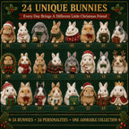 Weihnachtshasen Adventskalender 2026 – 24 Hasenfiguren