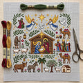 Weihnachtskrippe Kreuzstichset – Weihnachts-Stickset für Anfänger