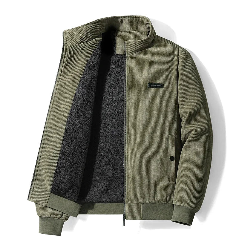Gefütterte Cord Bomberjacke Herren – Ansicht 5