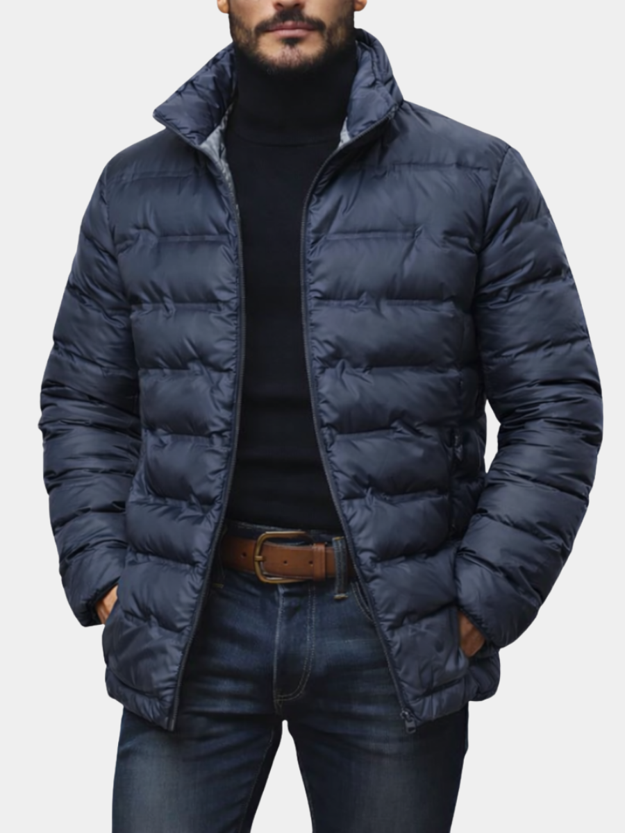 Steppjacke Herren mit Stehkragen – Ansicht 2