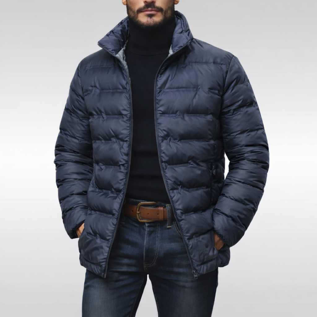 Steppjacke Herren mit Stehkragen – Ansicht 3