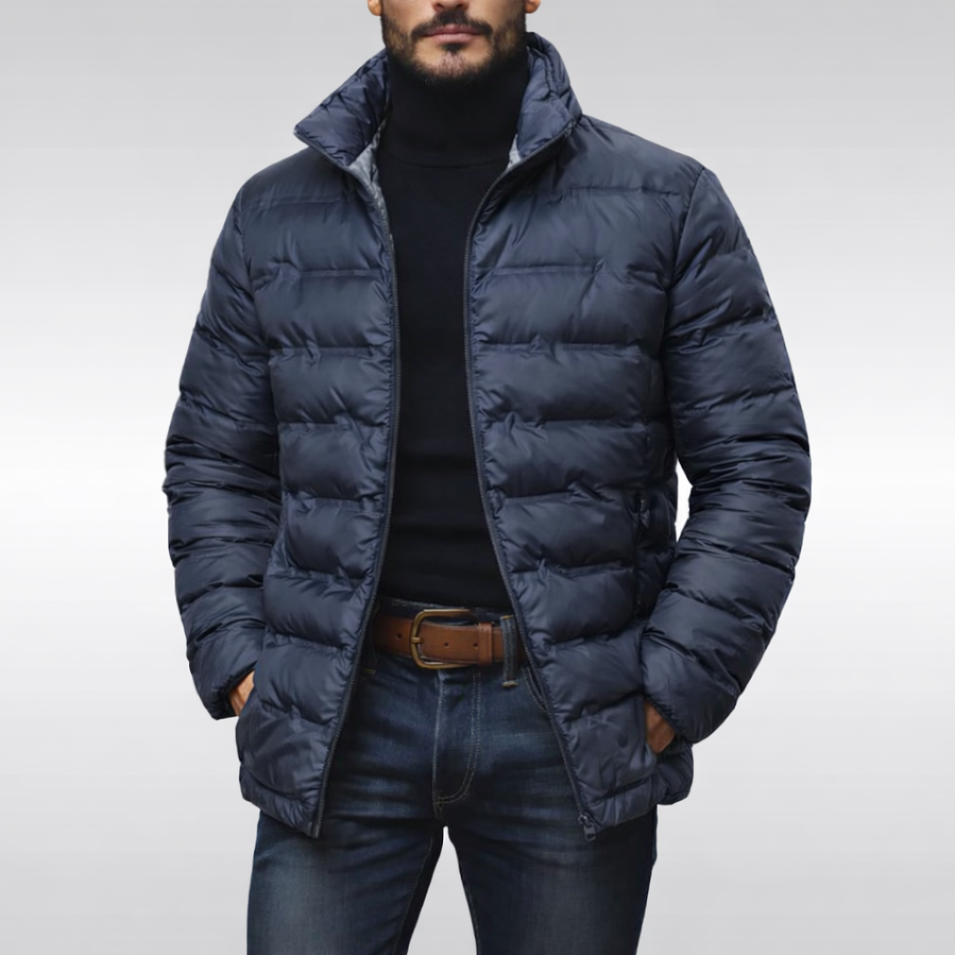 Steppjacke Herren mit Stehkragen – Ansicht 3