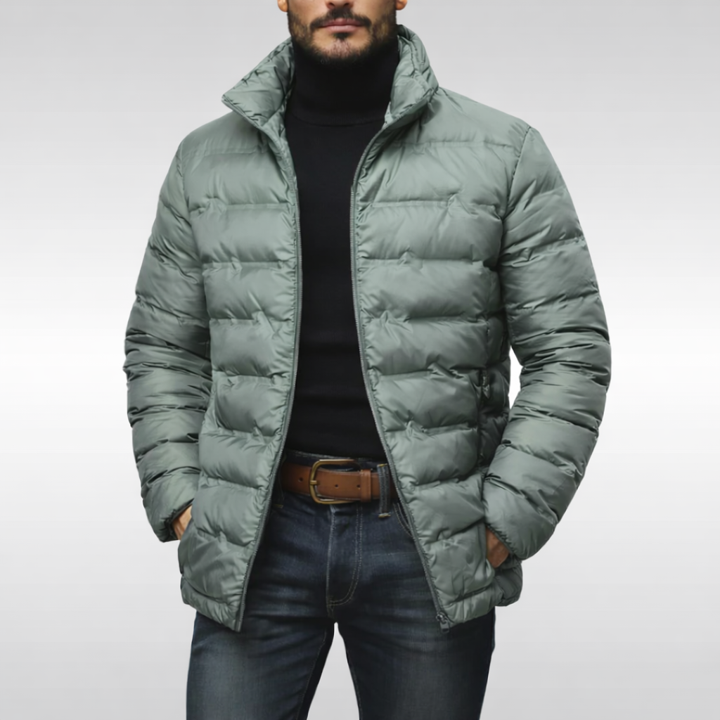 Steppjacke Herren mit Stehkragen – Ansicht 4