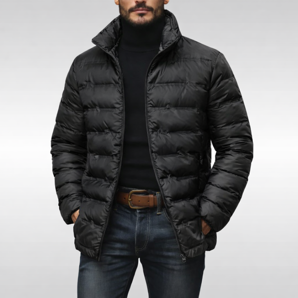 Steppjacke Herren mit Stehkragen – Ansicht 5