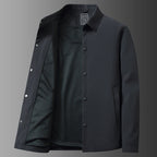 Herrenjacke mit Druckknöpfen und Kragen – Ansicht 5