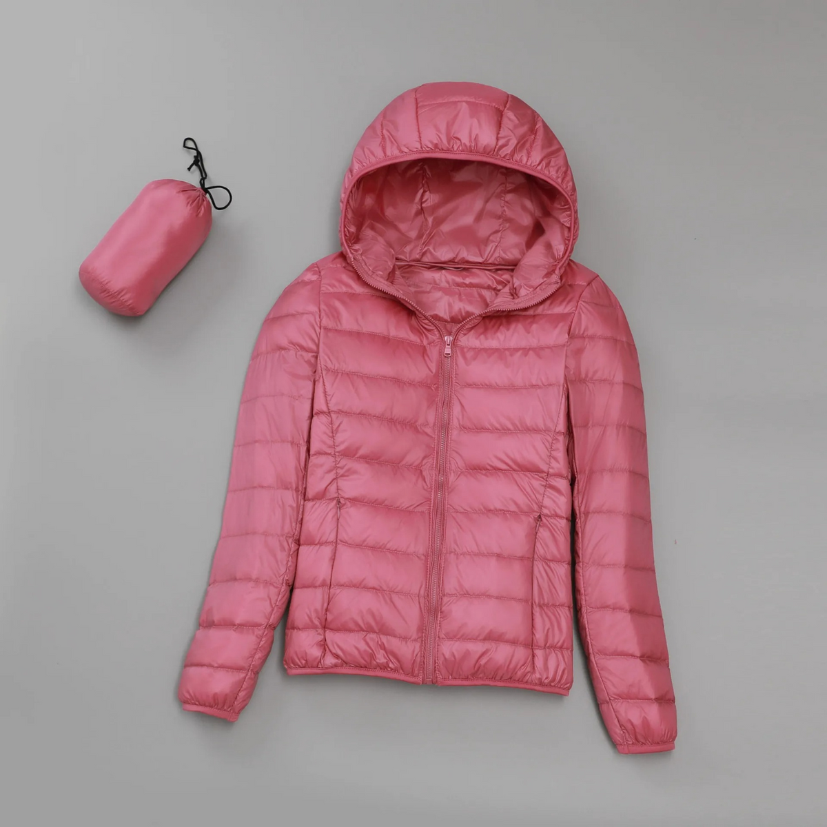 Leichte Steppjacke Damen mit Kapuze – Ansicht 4