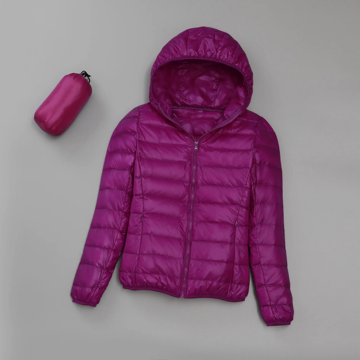 Leichte Steppjacke Damen mit Kapuze – Ansicht 5