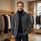 Cordjacke Herren mit Knöpfen – Ansicht 3