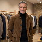 Cordjacke Herren mit Knöpfen – Ansicht 4