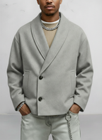 Kurze Herrenjacke mit Schalkragen – Ansicht 4