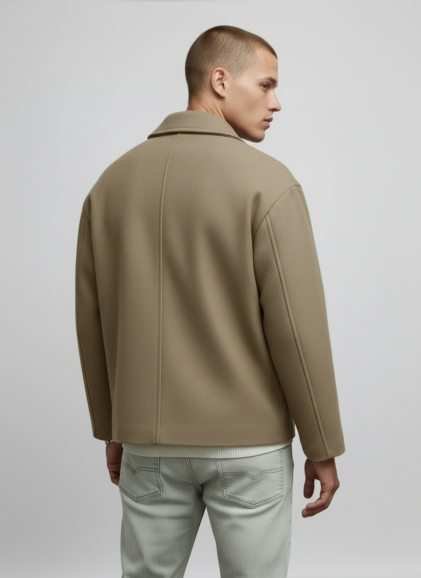Kurze Herrenjacke mit Schalkragen – Ansicht 7