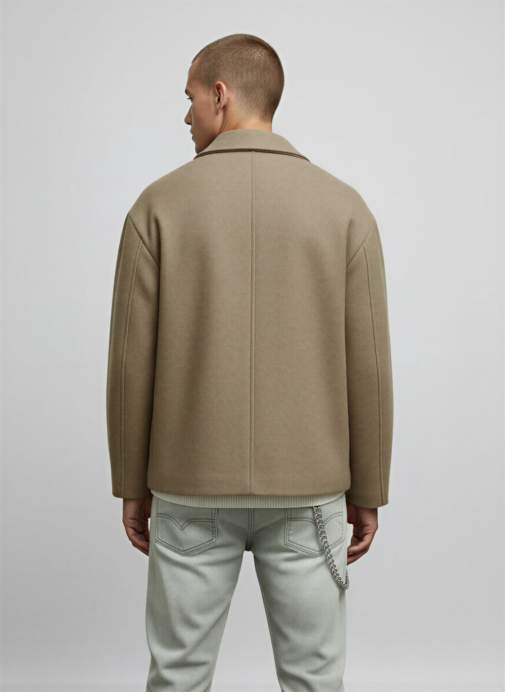 Kurze Herrenjacke mit Schalkragen – Ansicht 10