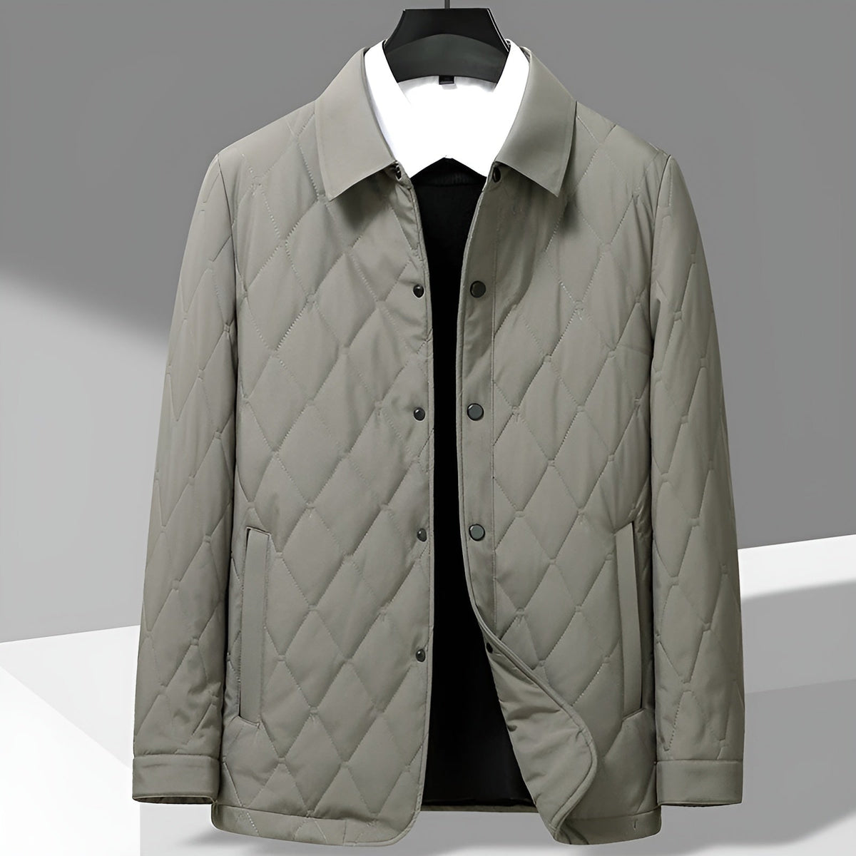 Leichte Steppjacke Herren mit Kragen – Ansicht 2