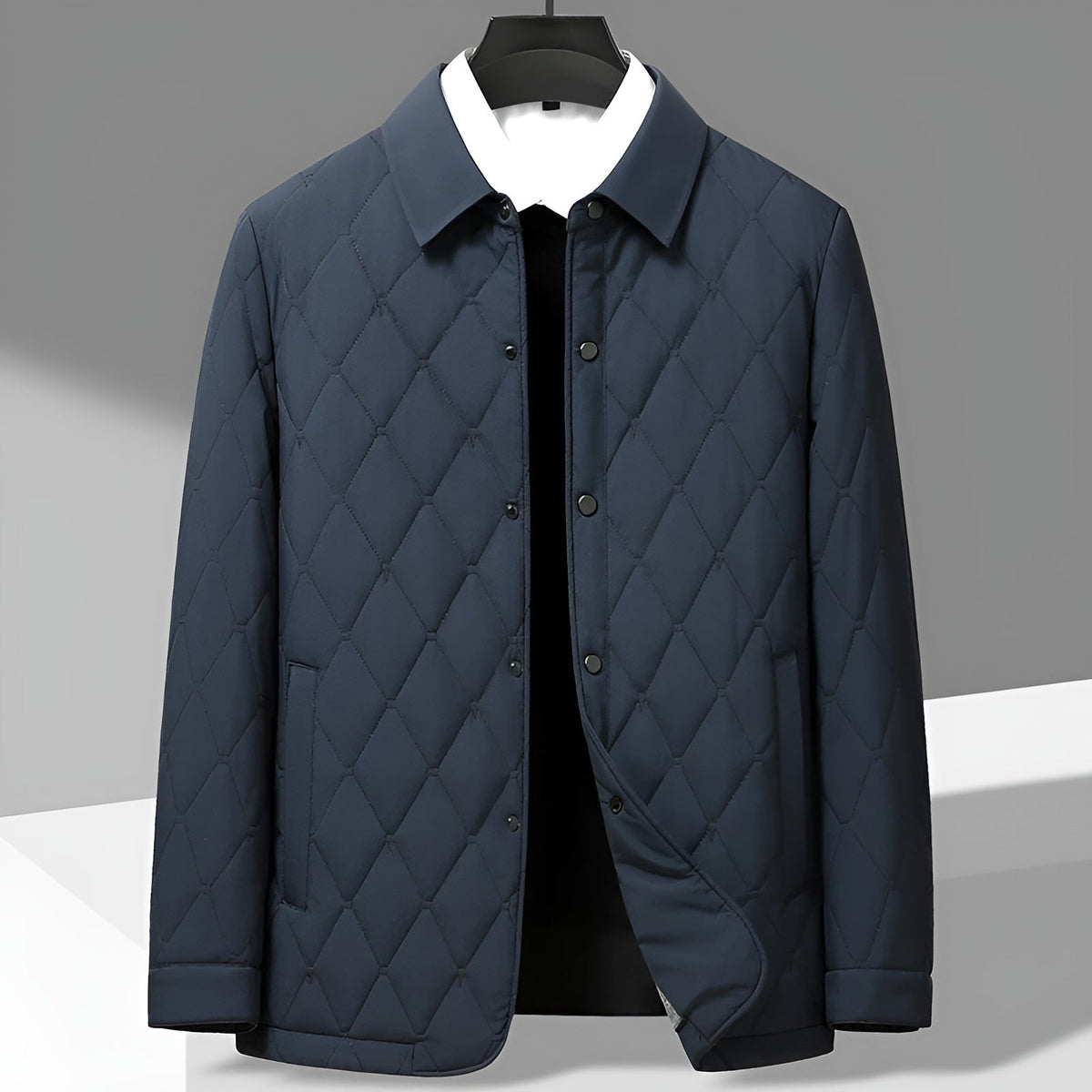 Leichte Steppjacke Herren mit Kragen – Ansicht 3