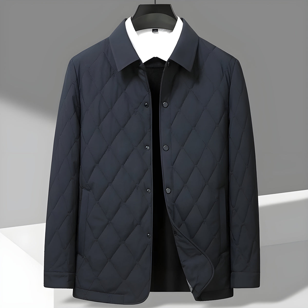 Leichte Steppjacke Herren mit Kragen – Ansicht 4