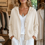 Leichte Kapuzenjacke Damen mit Tunnelzug – Ansicht 6