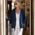 Leichte Kapuzenjacke Damen mit Tunnelzug – Ansicht 10