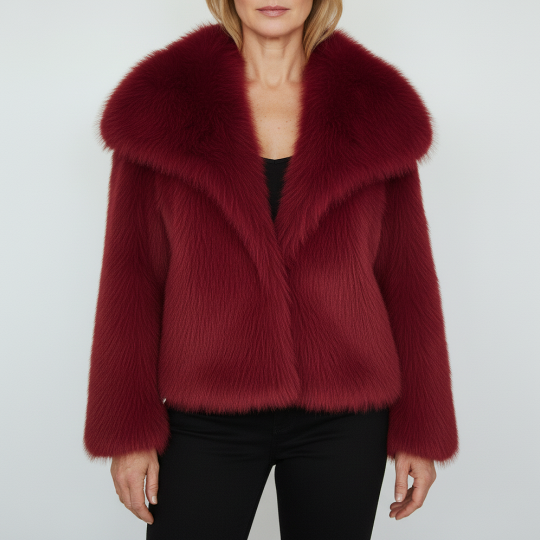 Kurze Jacke Damen mit breitem Kragen – Ansicht 6