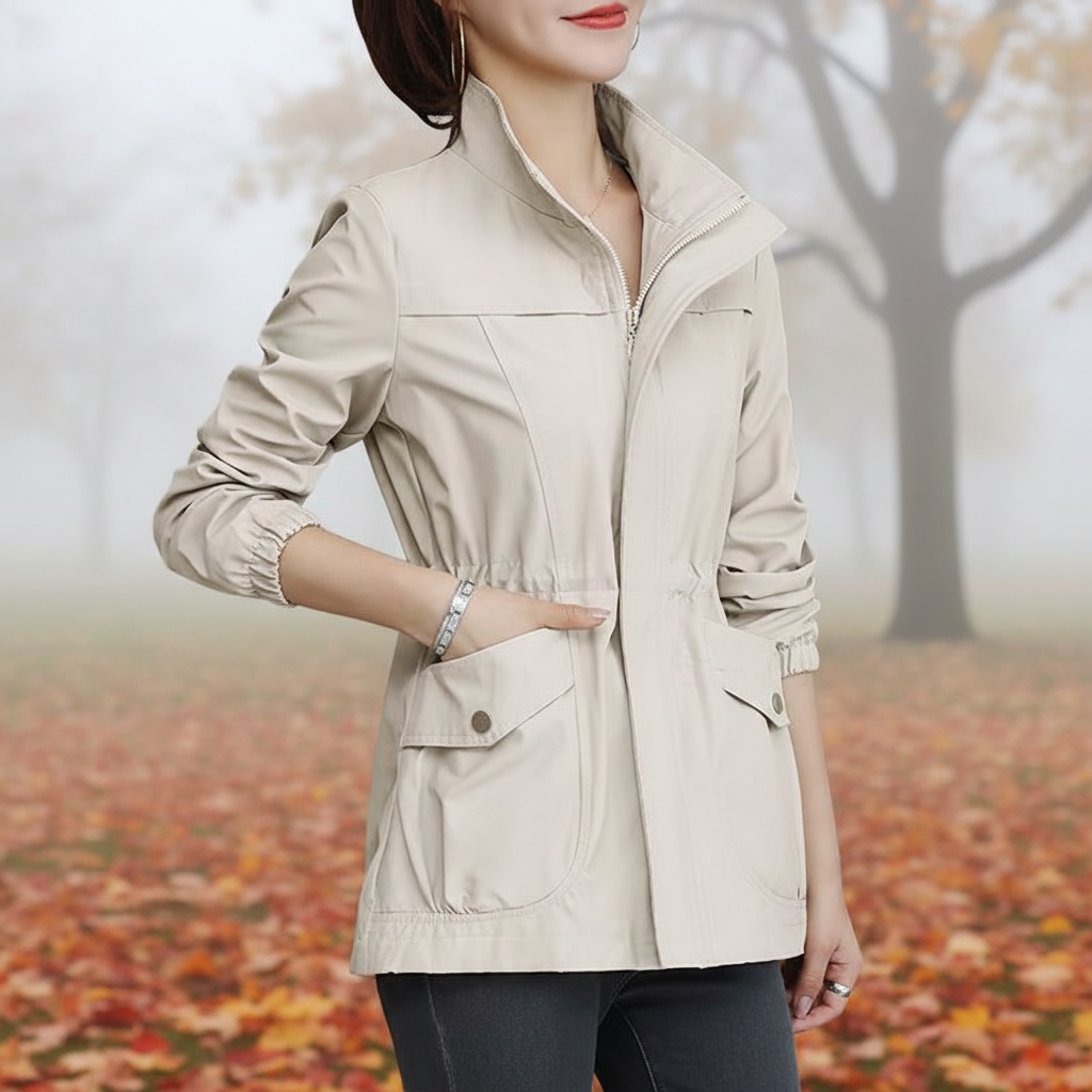 Leichte Übergangsjacke Damen mit Stehkragen – Ansicht 8