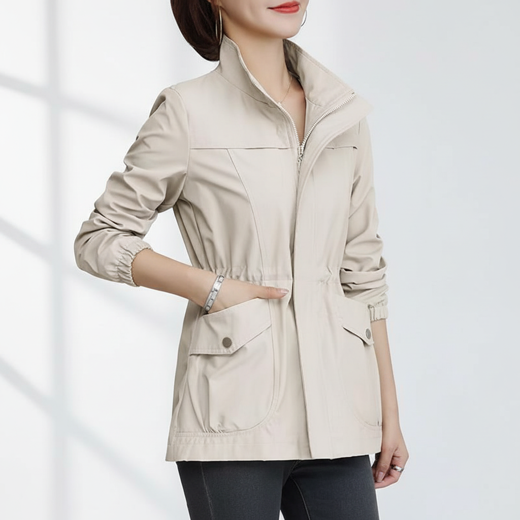 Leichte Übergangsjacke Damen mit Stehkragen – Ansicht 9