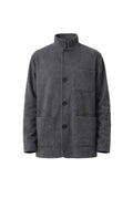 Herrenjacke grau mit Stehkragen – Ansicht 1