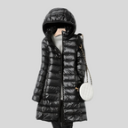 Wintermantel Damen lang mit Kapuze – Ansicht 4