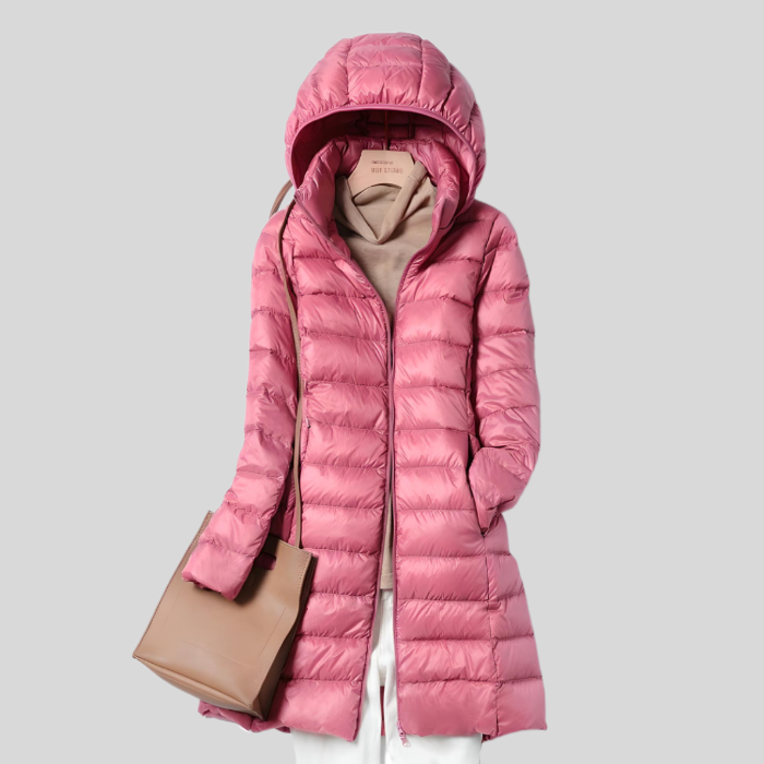 Wintermantel Damen lang mit Kapuze – Ansicht 5