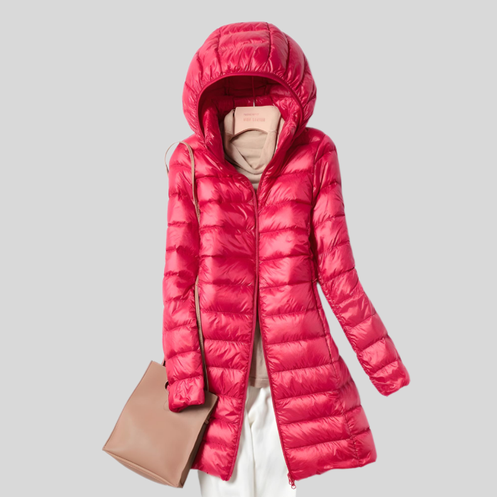 Wintermantel Damen lang mit Kapuze – Ansicht 6