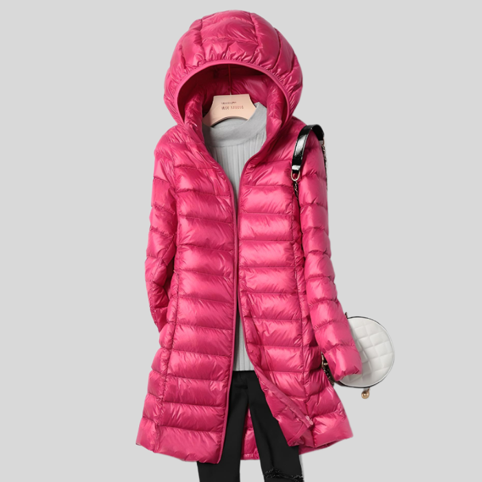 Wintermantel Damen lang mit Kapuze – Ansicht 7