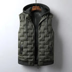 Steppgilet Herren mit Kapuze – Ansicht 6