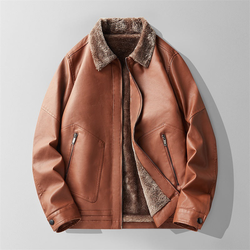 Herrenjacke mit Fellkragen – Ansicht 3