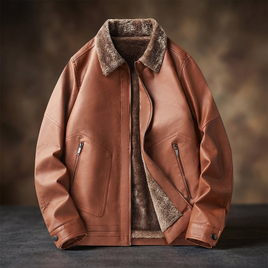 Herrenjacke mit Fellkragen – Ansicht 6