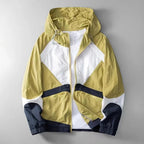 Leichte Kapuzenjacke Herren Colorblock – Ansicht 3