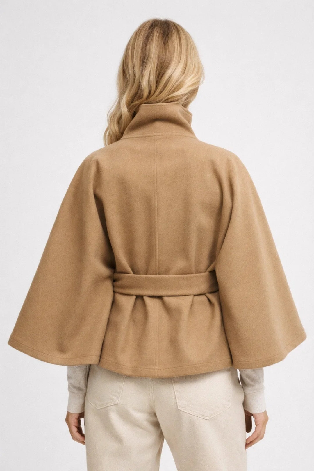 Cape Mantel Damen mit Gürtel – Ansicht 2