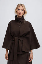 Cape Mantel Damen mit Gürtel – Ansicht 4