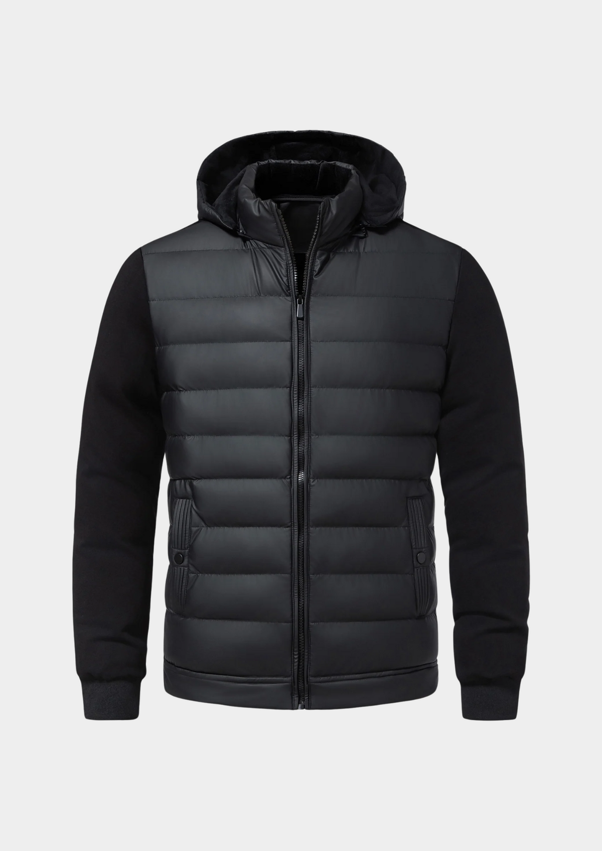Hybridjacke Herren mit Kapuze – Ansicht 2