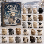 Winterschafe Adventskalender 2026 – 24 Schafanhänger