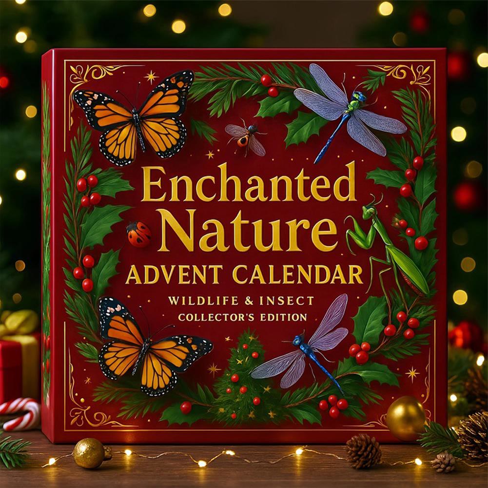 Zauberhafte-Natur-Adventskalender 2026 – 24 Tier- und Insektenanhänger