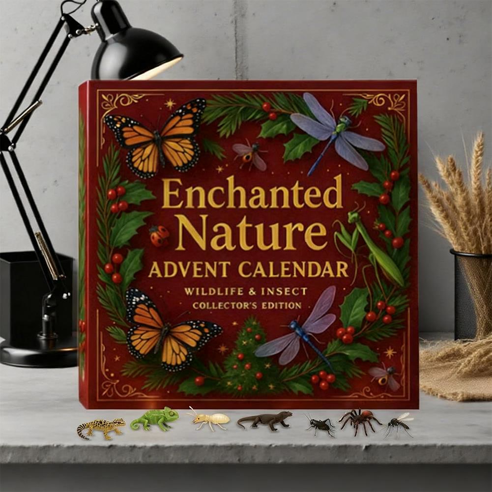 Zauberhafte-Natur-Adventskalender 2026 – 24 Tier- und Insektenanhänger