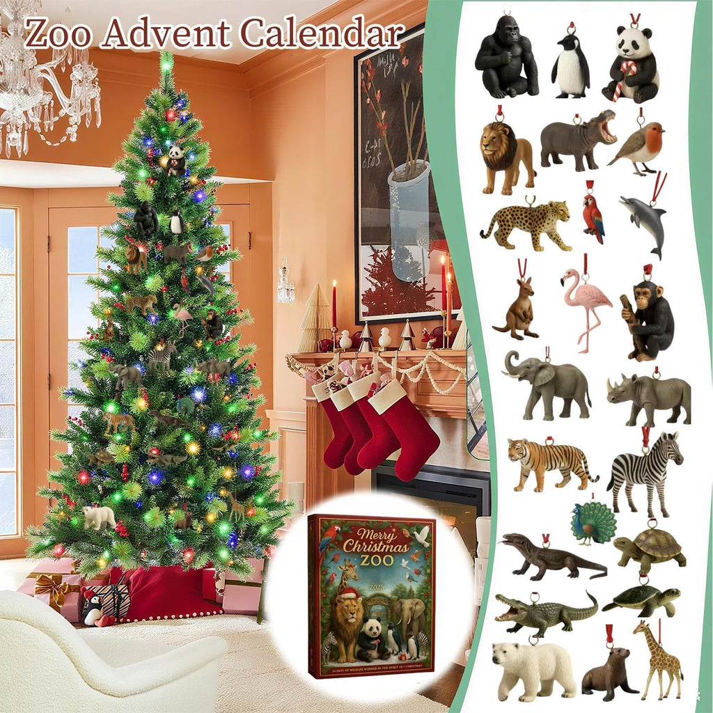 Zootiere-Adventskalender 2026 – 24 Tieranhänger